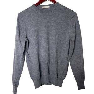 Suitsupply grey merino wool pullover sz M